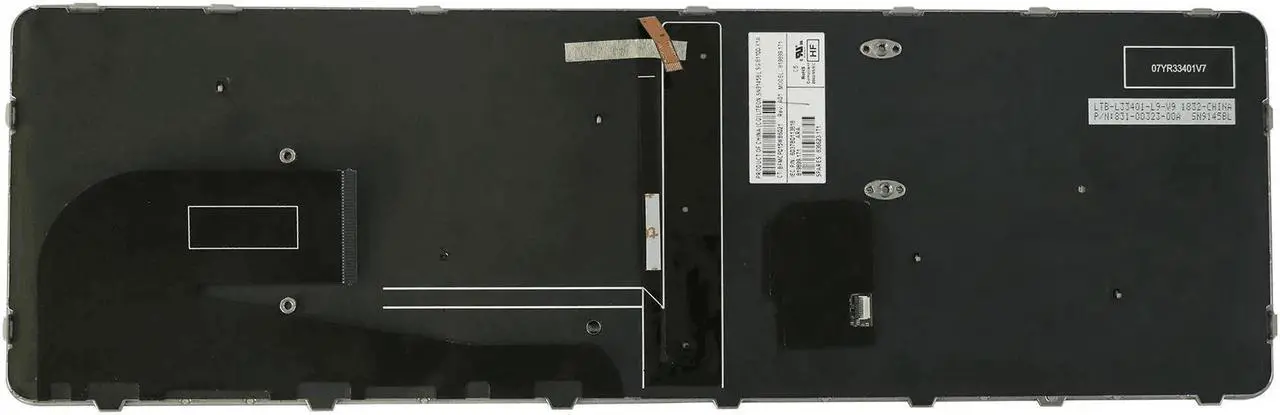 Alt view image 2 of 2 - AUTENS Keyboard for HP EliteBook 850 G3, 850 G4, 755 G3, 755 G4 Laptop Silver Frame with Pointer Backlight, US Laptop Keyboard Replacement