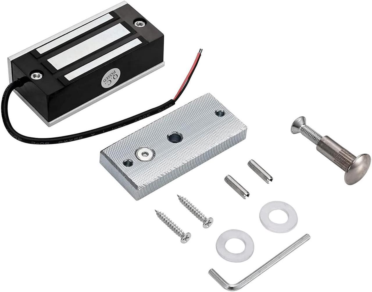 Alt view image 4 of 7 - AUTENS Electric Magnetic Door Lock 12V 60kg 130lbs Mini DC EM Locks Holding Force Electromagnetic for Door Entry Access Control