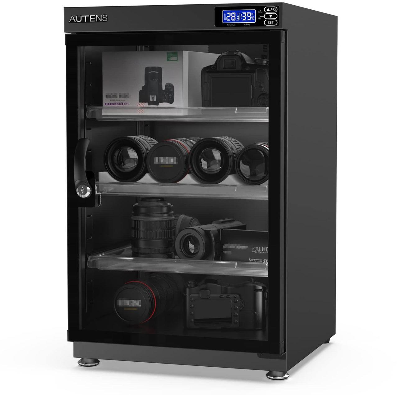 Main image of AUTENS 80L Dehumidifying Dry Cabinet Box, Digital Control Noiseless and Energy Saving, 4 Layers for DSLR SLR Camera Lens