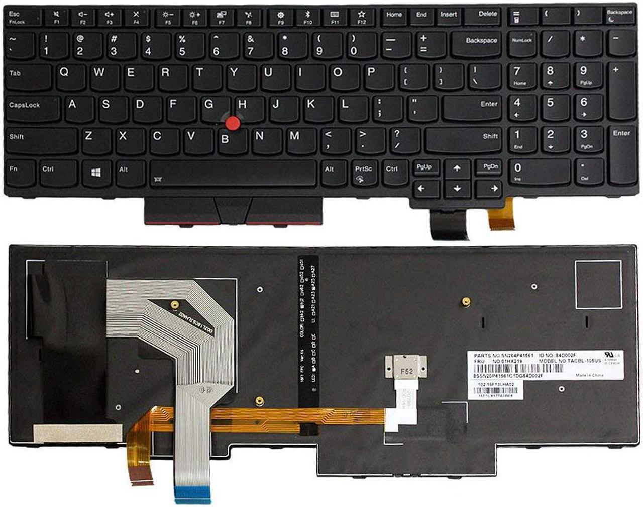 AUTENS Keyboard for Lenovo ThinkPad T570 T580 P51s P52s Laptop Backlight, US Laptop Keyboard Replacement