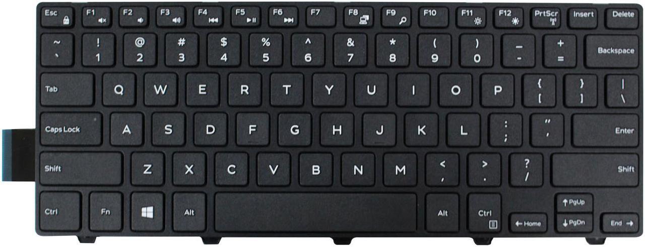 Main image of AUTENS Keyboard for Dell Inspiron or Vostro 5442 5443 5445 5446 5447 5448 5451 5452 5455 5457 5458 5459 7447, Latitude 3450 3460 3470 3480 3488 Laptop (No Backlit), US Laptop Keyboard Replacement