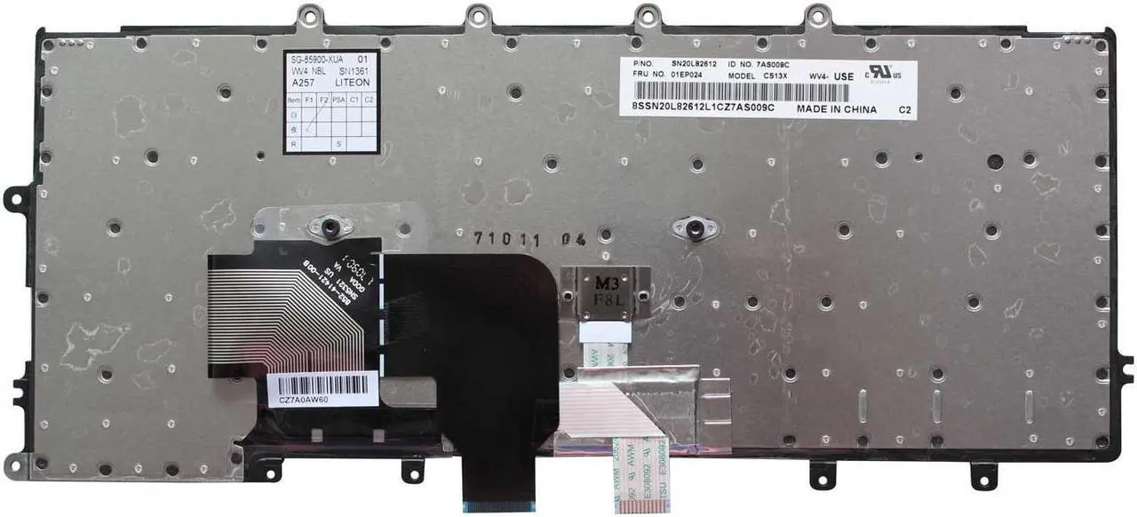 Alt view image 2 of 2 - AUTENS Keyboard for Lenovo ThinkPad X270 (Compatible X230s X240 X240s X240i X250 X260) Laptop (No Backlight), US Laptop Keyboard Replacement
