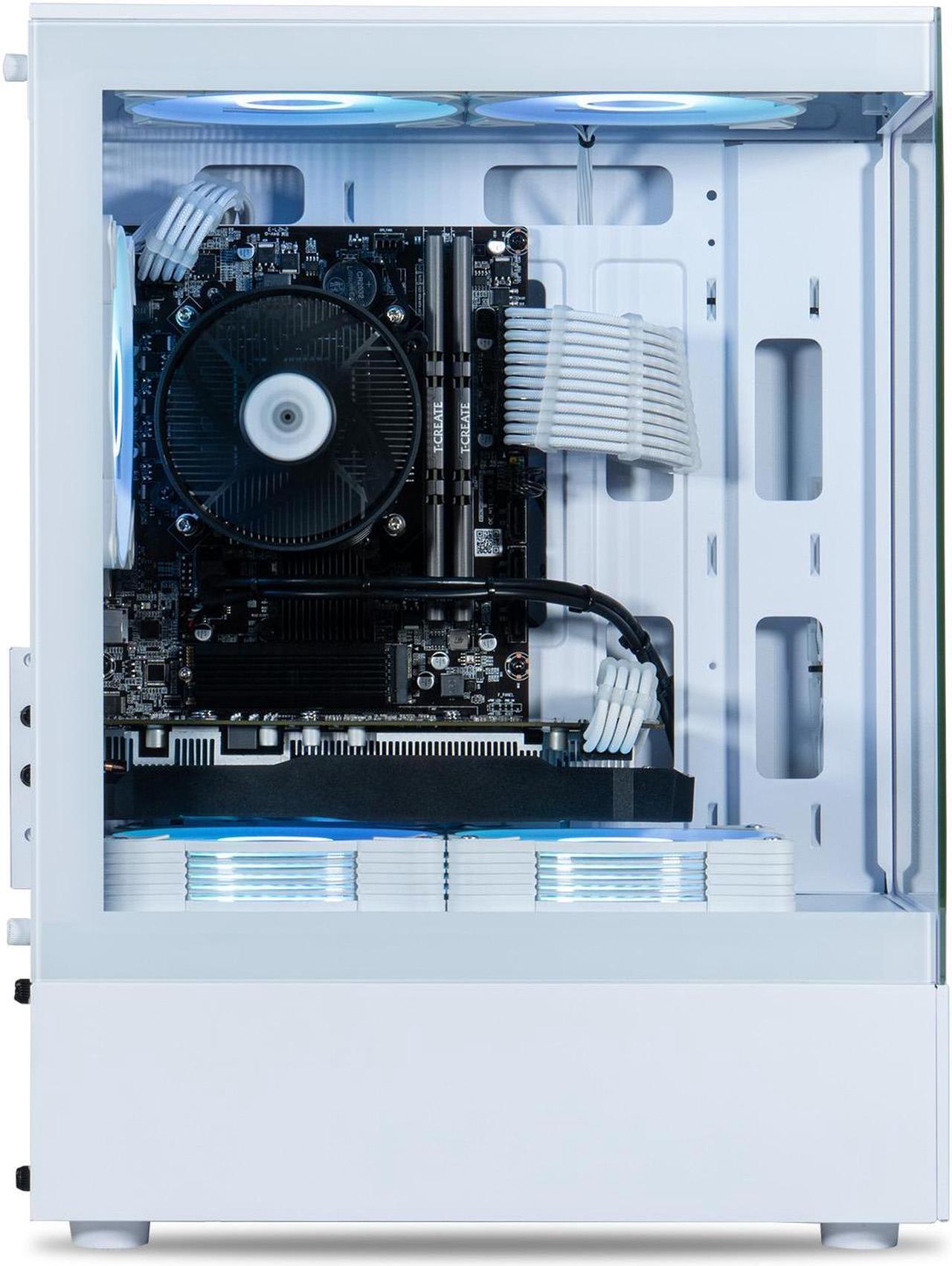 Alt view image 2 of 7 - ViprTech Stryker 1.0 Gaming PC - AMD Ryzen 7 (4.1GHz Turbo), AMD RX 580 8GB, 32GB DDR4 3200, 1TB NVMe SSD, WiFi BT, Win 11 Pro, RGB, Desktop Computer Prebuilt, White