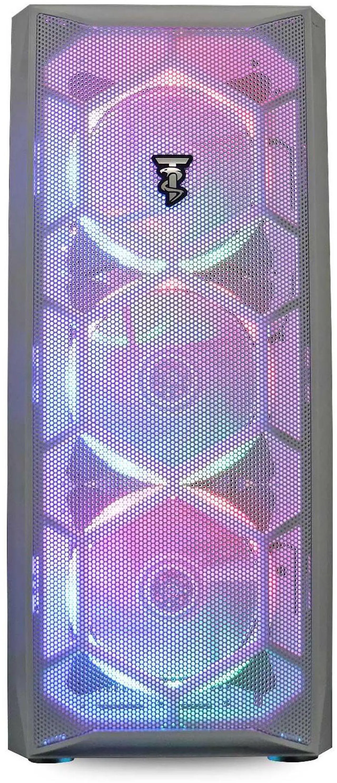Alt view image 4 of 7 - ViprTech Avalanche 2.0 Gaming PC Computer Desktop - AMD Ryzen 7 (4.1Ghz Turbo), AMD Radeon RX 580 8GB, 32GB DDR4 3200, 1TB NVMe SSD, 700W PSU, VR-Ready, RGB, WiFi, White