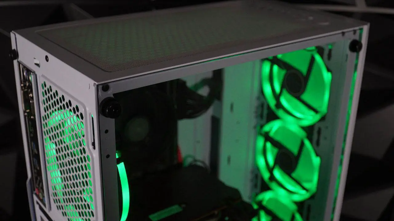 Alt view image 6 of 7 - ViprTech Avalanche 2.0 Gaming PC Computer Desktop - AMD Ryzen 7 (4.1Ghz Turbo), AMD Radeon RX 580 8GB, 32GB DDR4 3200, 1TB NVMe SSD, 700W PSU, VR-Ready, RGB, WiFi, White