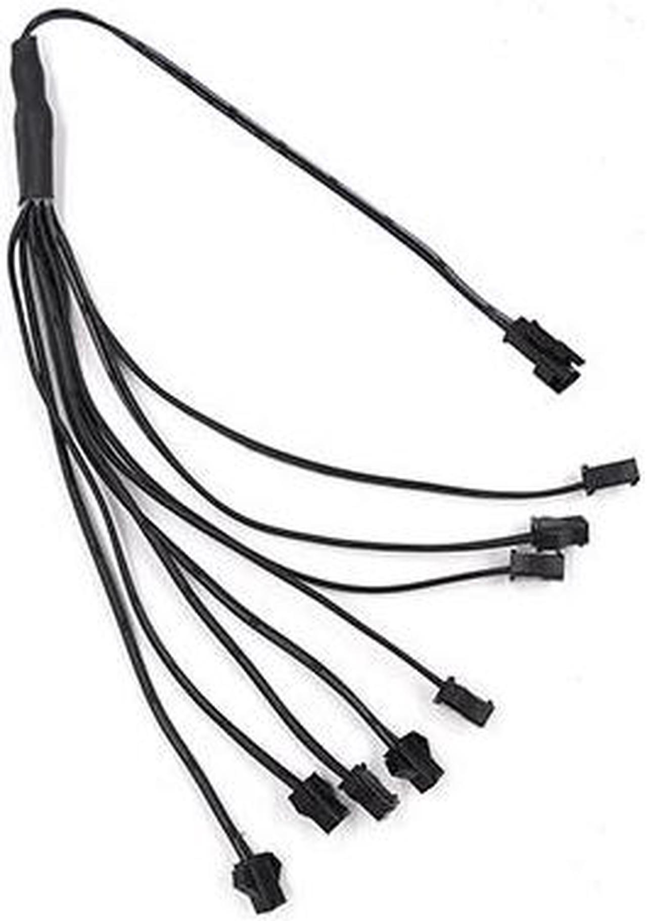 Main image of 2Pin jst Splitter 1 to 8 EL Wire Connector for One Inverter Connect Male to Female Connector SM Leadwire Cable for EL Wire Neon Light