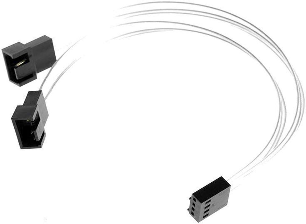 PWM Fan Splitter 4pin Adapter Cable 1 to 2 Computer CPU Fan Splitter PC Fan Extension Power Cable