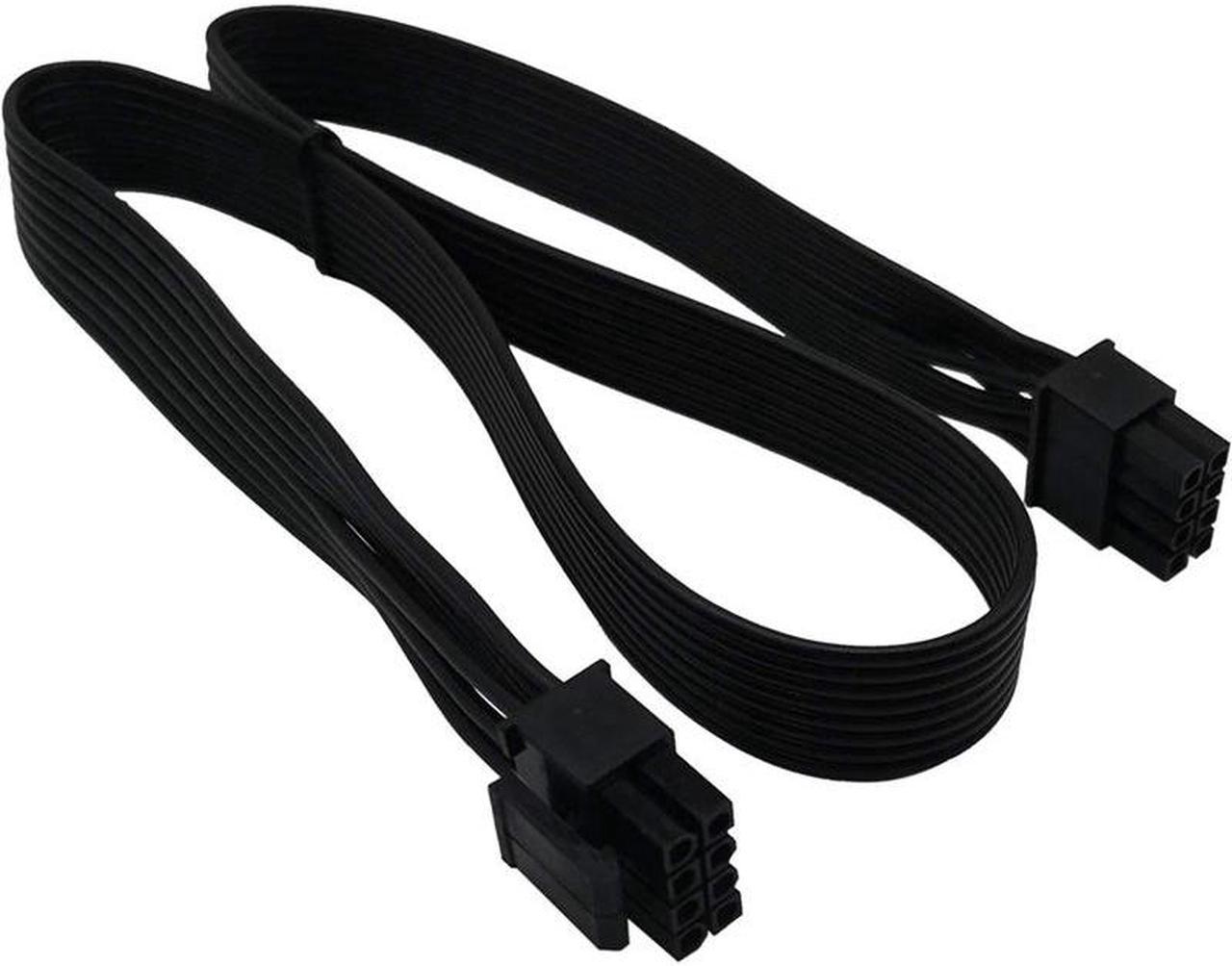 CPU 8 Pin Male to CPU 8 Pin (4+4) Male EPS-12V Motherboard Power Adapter Cable for Corsair Modular Power Supply (60cm)