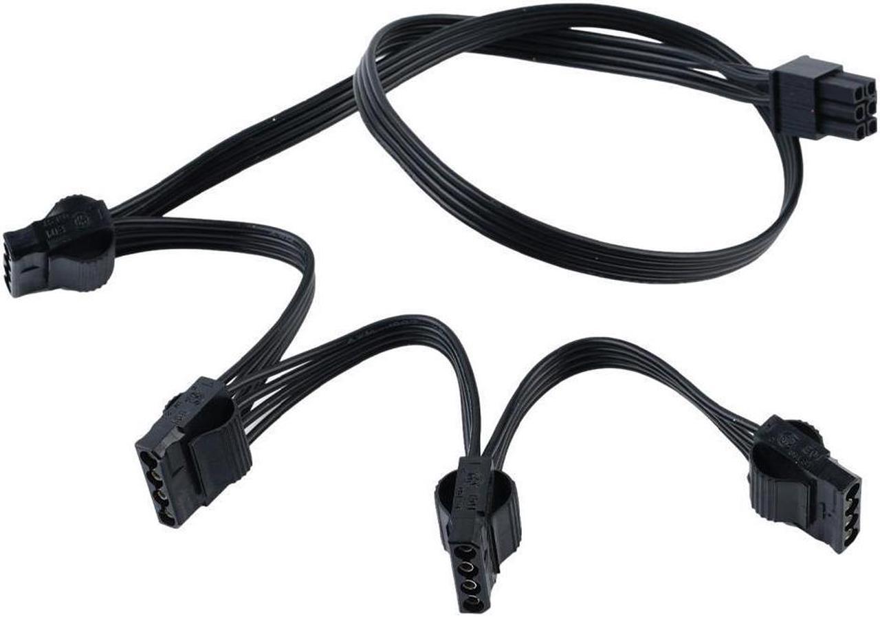 New 6 Pin To 4 Molex Modular Power Supply Cable 6 Pin To 4 IDE Cable For CORSAIR RM1000X RM850X RM750X RM650X RM550X Modula N1L7