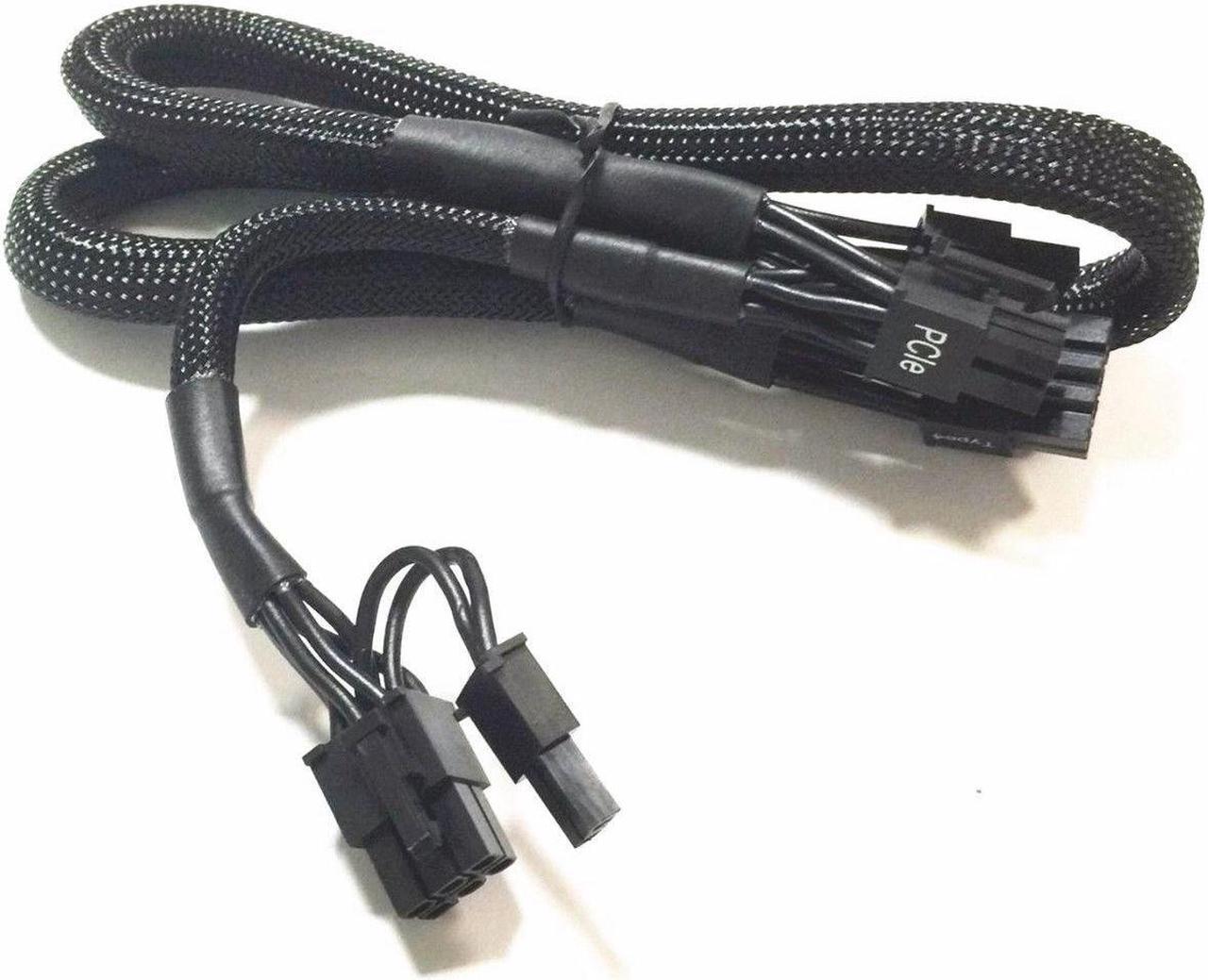 18AWG PCI-E Dual 8 pin Modular Cable for Corsair RM550X RM650X RM750X RM850X RM1000X 8 Pin PCI Express Black 60cm