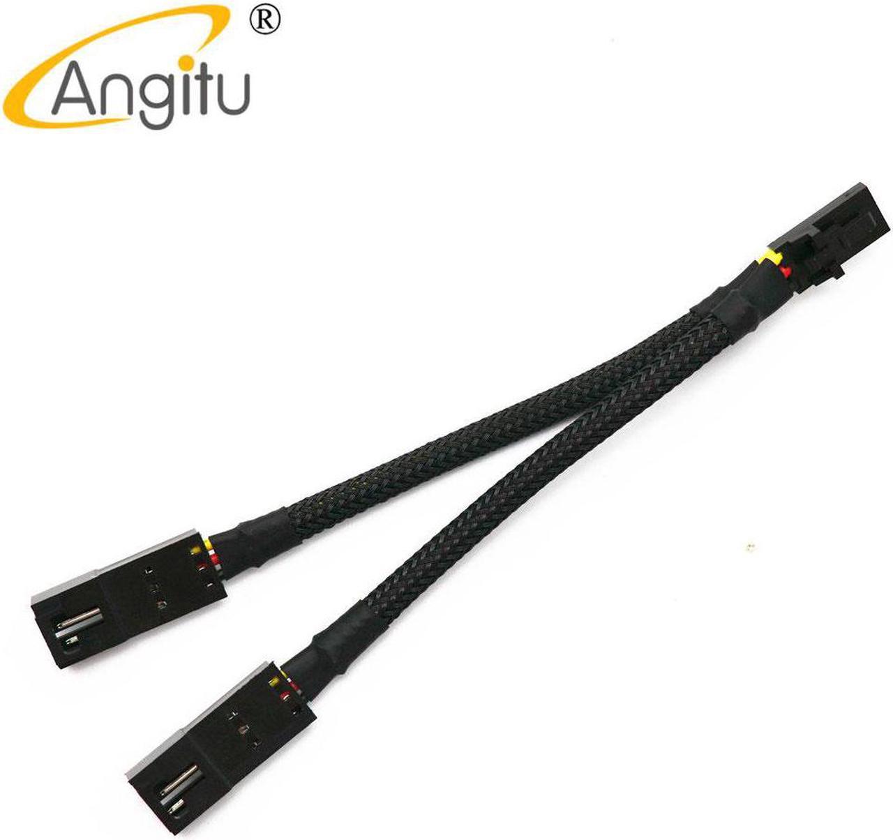 Angitu Corsair RGB Fan Hub Splitter Adapter Cable For Corsair Lighting Node Pro, Commander Pro-10cm