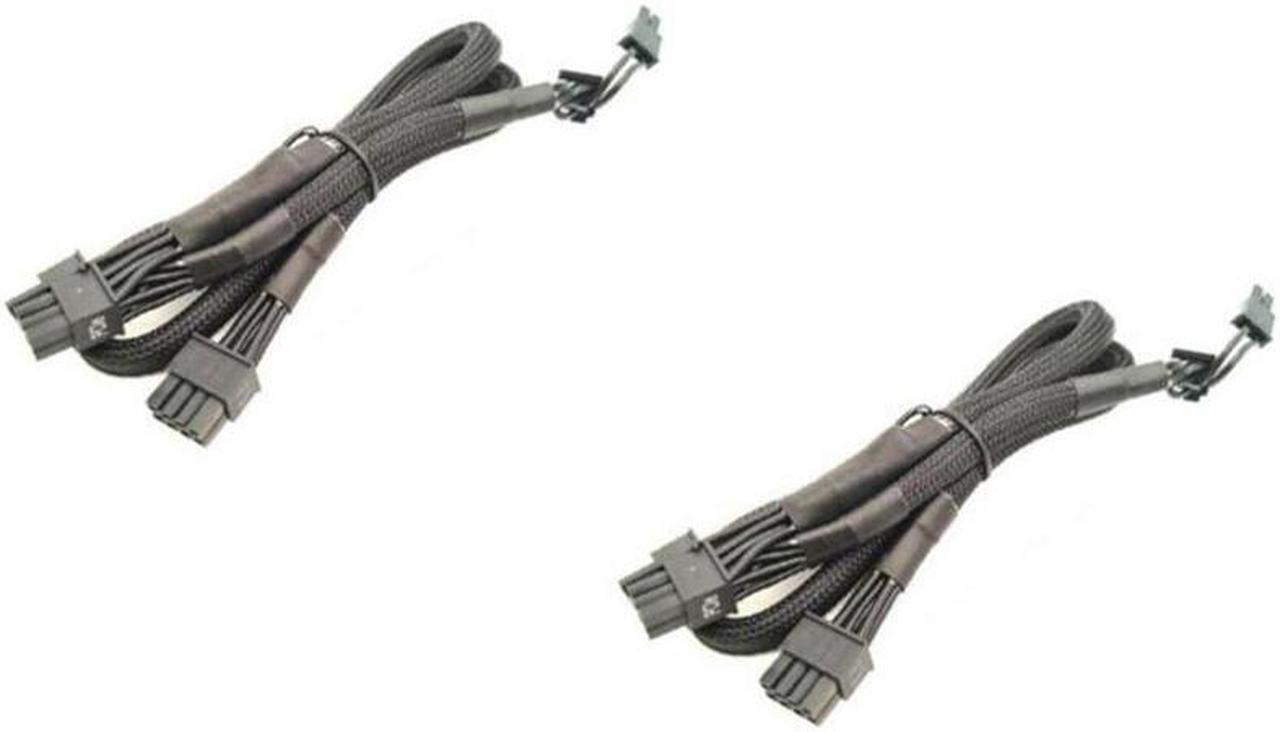 PCI-E 8Pin to Dual 8Pin(6+2Pin) Modular Power Supply Cable for Corsair RM1000X RM550X 650X 750X 850X, 2 Pack