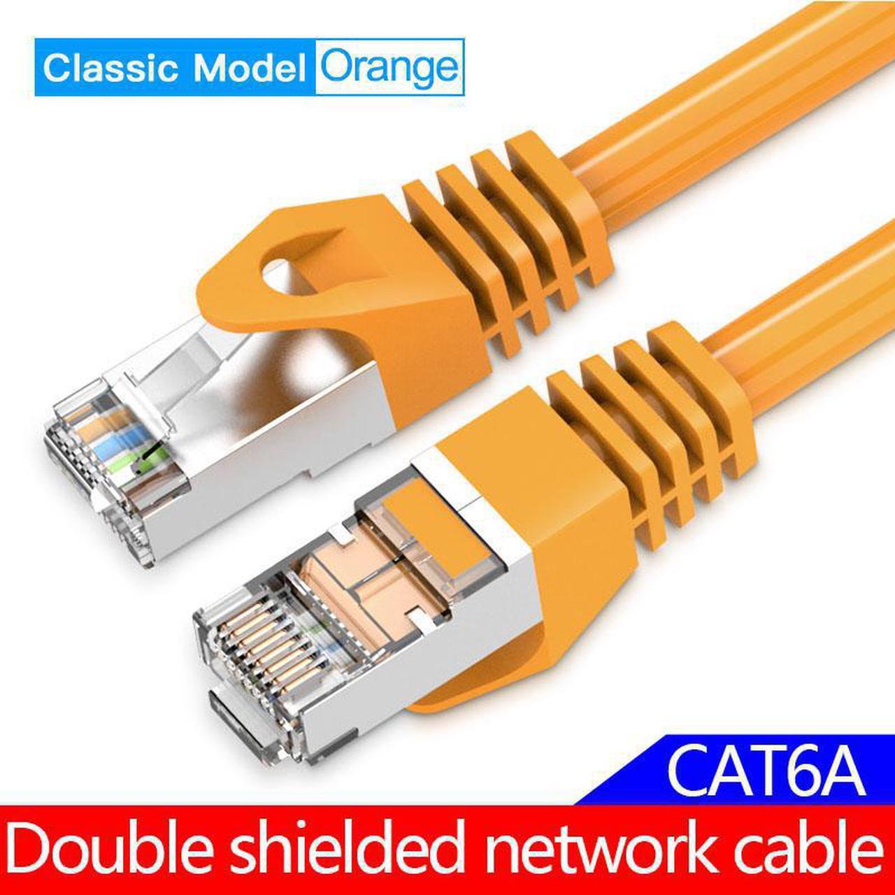 Ethernet Cable CAT6A 10Gbps RJ 45 Network Cable Lan RJ45 Patch Cord for PS4 Laptop PC PS 4 Router CAT 6A Cable Ethernet(Classic Model 26.25ft)