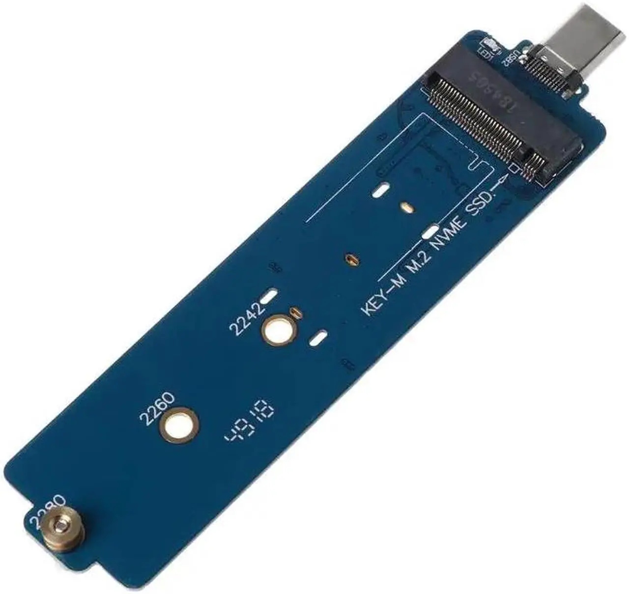 Alt view image 4 of 6 - Enclosure HDD Case M.2 PCIE NVMe SSD to USB 3.1 Type C Converter HDD Box Adapter Enclosure Case For M Key M2 SSD Hard Drive