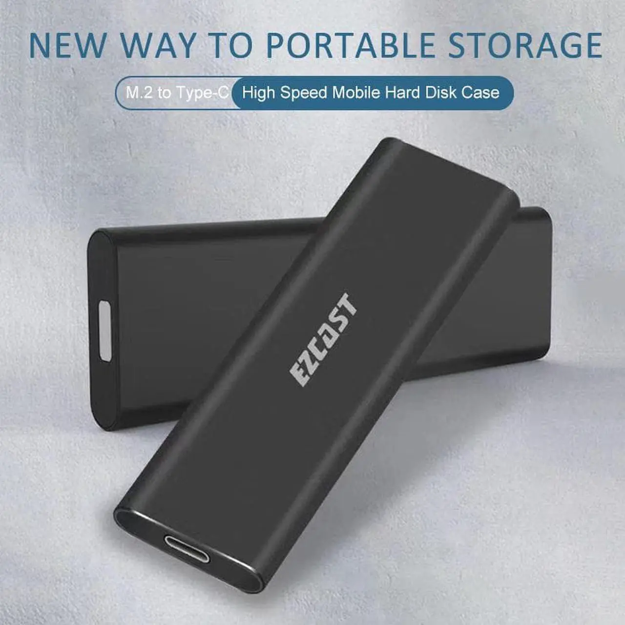 Main image of M2 SSD Hard Case NVME PCIe Enclosure M.2 to USB Type C 3.1 GEN2 M Key Adapter USB C External SSD Solid State Drive Box