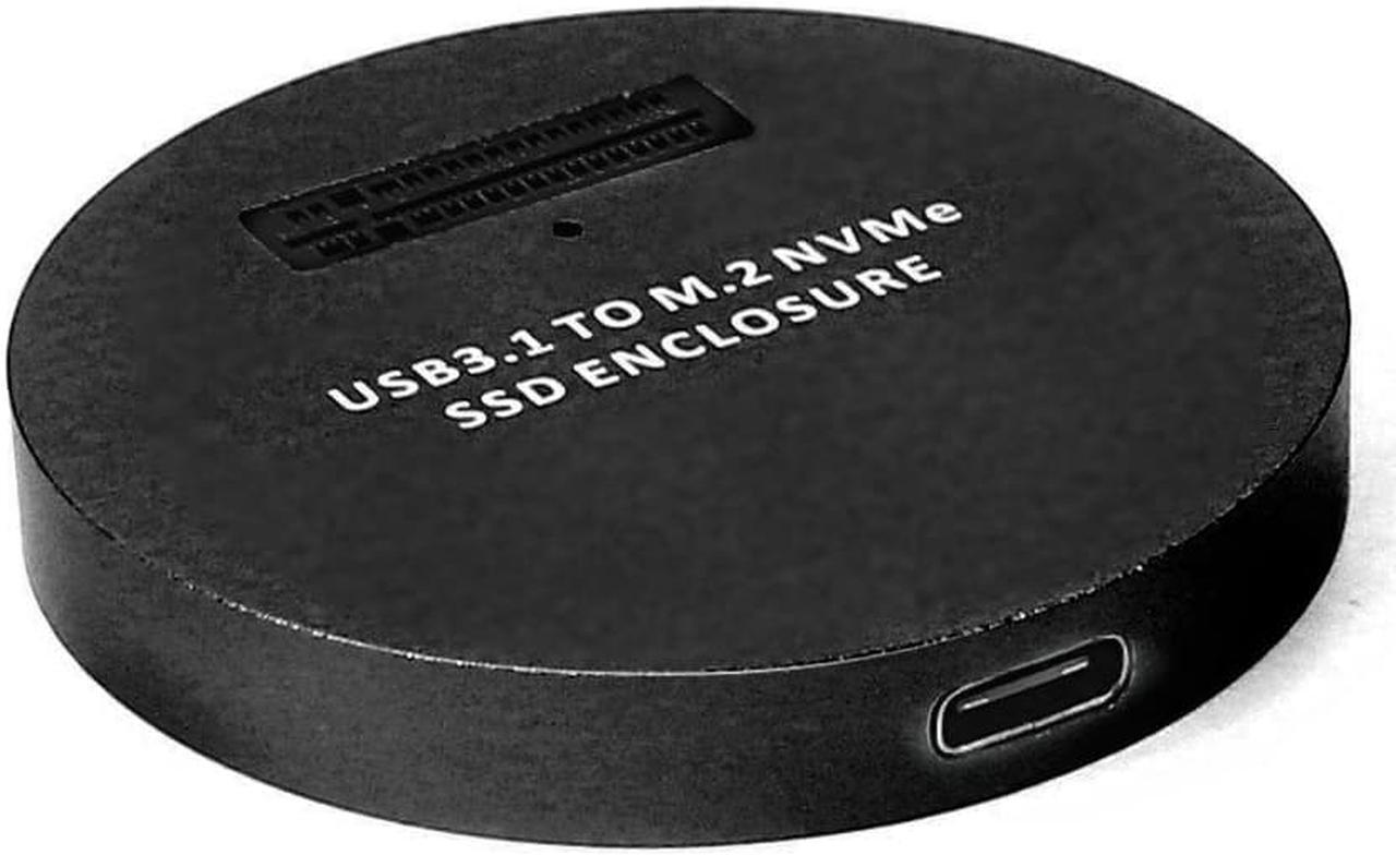 Alt view image 4 of 5 - M2 NVME SSD Adapter Aluminum USB3.1 Type C to PCI E SSD M.2 External SSD Enclosure Mobile Adapter Box(black)