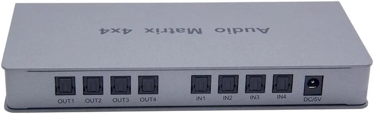 Alt view image 5 of 6 - Audio Matrix Optical Digital Audio 4x4 Matrix 4 in 4 out Switch Converter Splitter Box fr TV STB DVD Player PC Amplifier Meeting