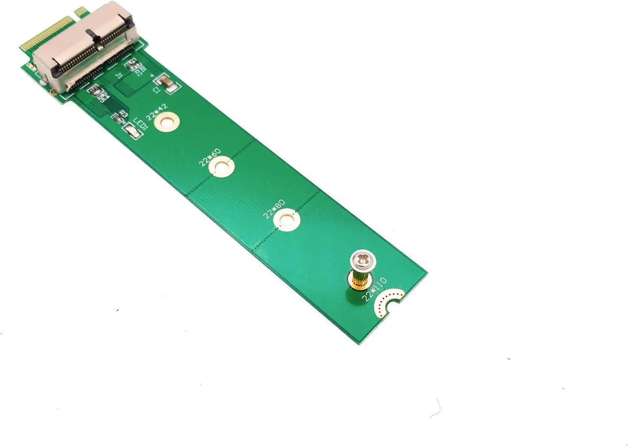 Alt view image 2 of 5 - PCIE X4 M.2 NGFF M Key Adapter Riser Converter Card To 2013 2014 2015 A1466 A1465 Air Mac Pro SSD Expansion Add on Card M2