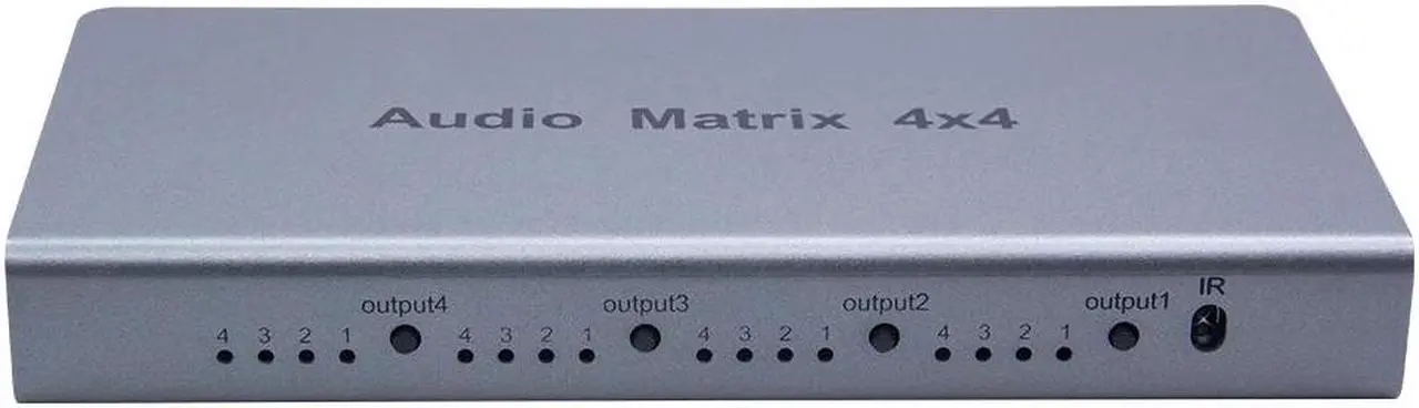 Alt view image 4 of 6 - Audio Matrix Optical Digital Audio 4x4 Matrix 4 in 4 out Switch Converter Splitter Box fr TV STB DVD Player PC Amplifier Meeting