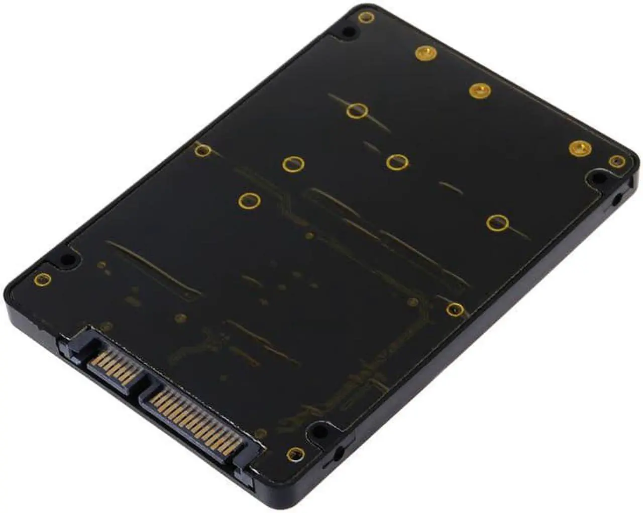 Alt view image 5 of 6 - 2 In 1 NGFF M.2 B+M Mini PCI E or mSATA SSD to SATA III Network Card Extend adapter for Full Msata SSD/ 2230/2242/2260/22x80 M2