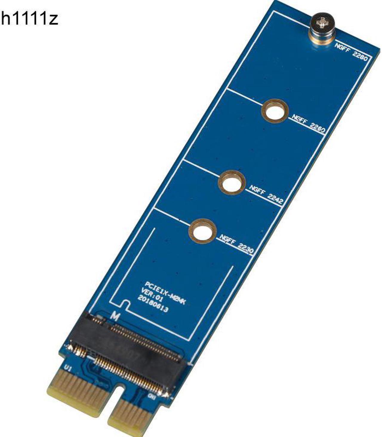 PCI-E to M.2 NVME SSD Adapter NVMe to PCI-E 3.0 X1 Full Speed Convert Card Riser M Key Connector Support 2230 2242 2260 2280 SSD