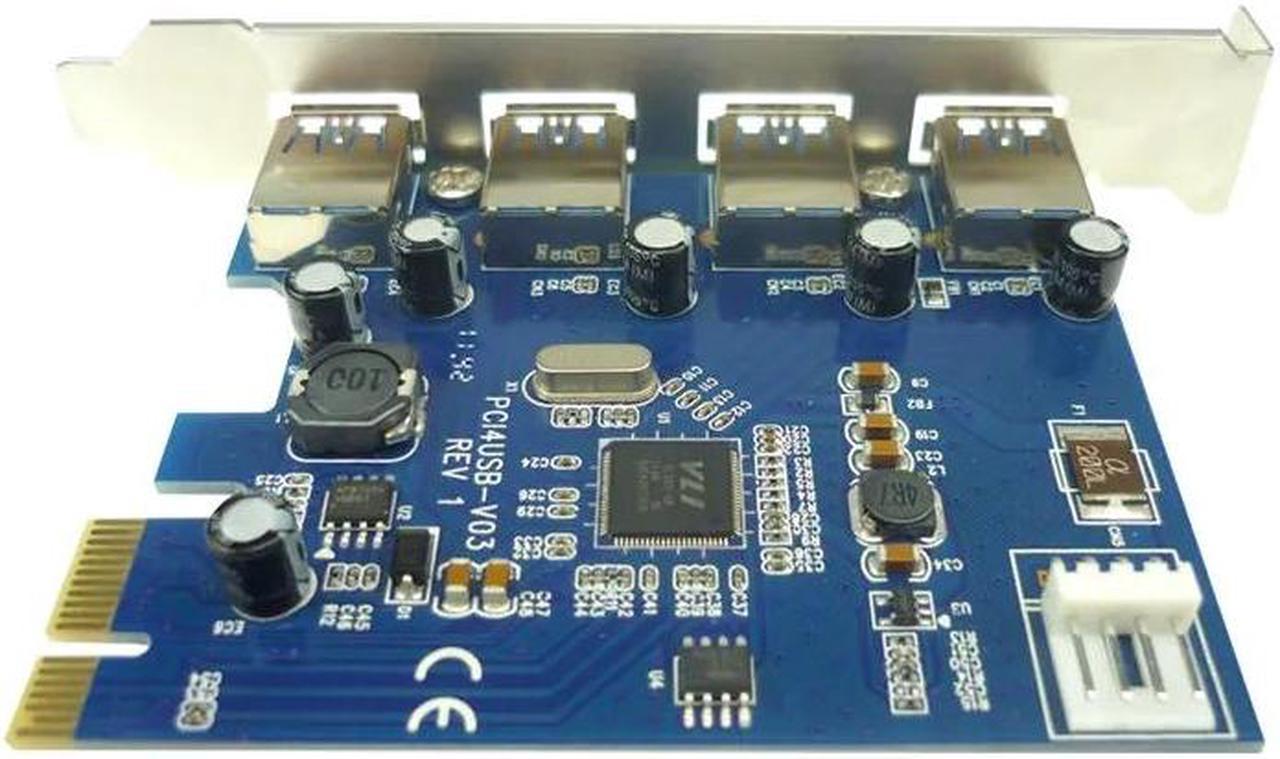 High Speed PCIe USB 3.0 Convert Card PCI-E to 4 Ports USB3.0 Adapter