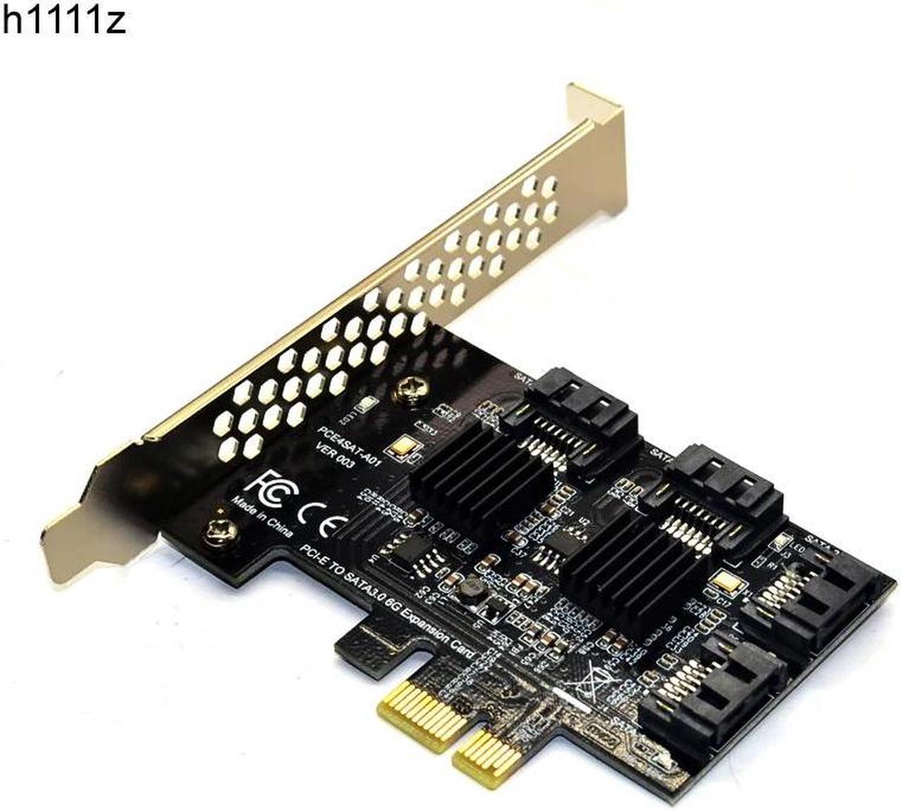 4 Ports SATA 6G PCI Express Controller Card PCI-e to SATA III 3.0 converter with Heat Sink Expansion Adapter Board for PC IPFS