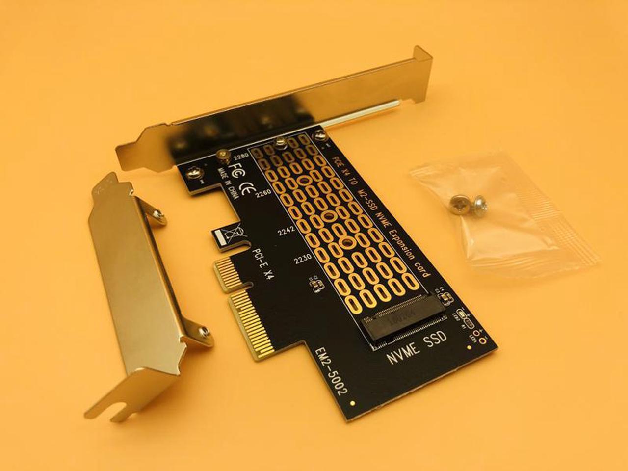 Main image of PCIE M2 Riser Card PCI-E PCI Express 3.0 X4 to NVMe M.2 M KEY NGFF SSD Adapter Support 2230 2242 2260 2280 Size NVMe M.2 SSD