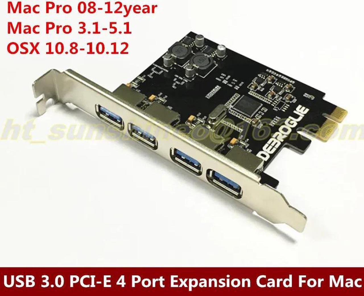 Super-Speed 4 Ports USB 3.0 PCIe PCI Express Expansion Card for PCI-E x1/x4/x8/x16 Computer PC