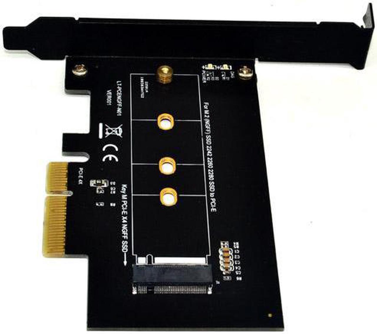 Alt view image 4 of 6 - NGFF M.2 to PCI-E 3.0 X4 Converter Card M2 PCIe NVMe SSD M Key Slot PCI-E M2 NVMe SSD Adapter Riser Card for 2230 2242 2260 2280