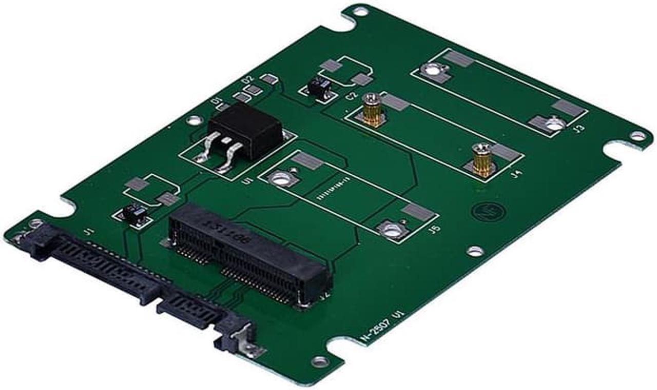 Alt view image 3 of 6 - SimpleStone Mini pcie mSATA SSD To 2.5Inch SATA3 Adapter Card With Case
