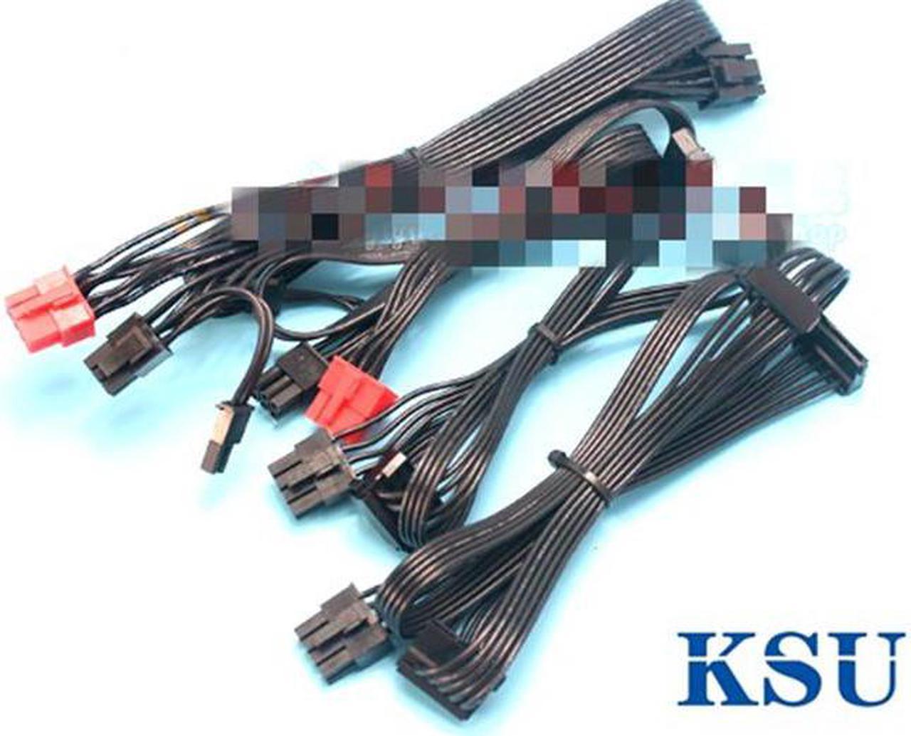 PCI-E Dual 8pin(6+2)/pcie 6+2pin/SATA 15pin/IDE 4pin modular Power supply cable for COUGAR GX1050/GX600 series