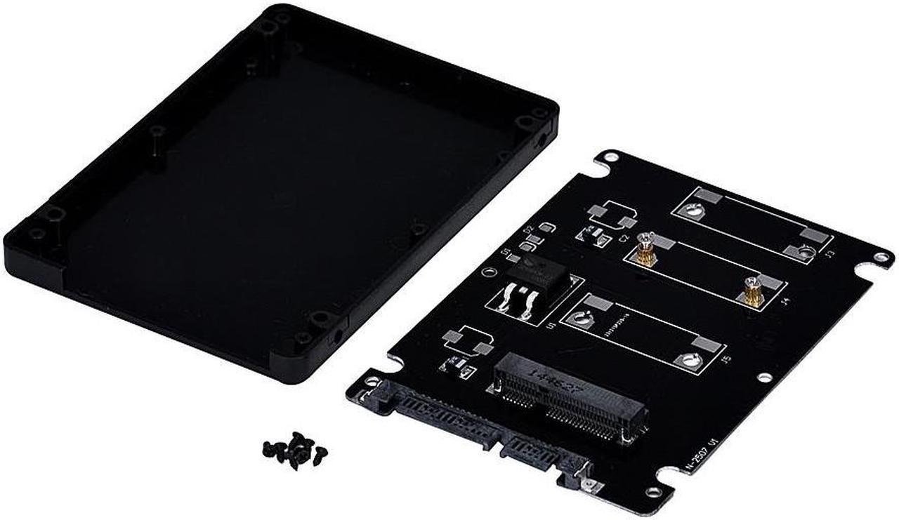 Overmal 2019 New Mini Pcie mSATA Adapter SSD To 2.5 inch SATA3 Adapter Card With Case SATA Adapter Stock With Screws Gife Sale