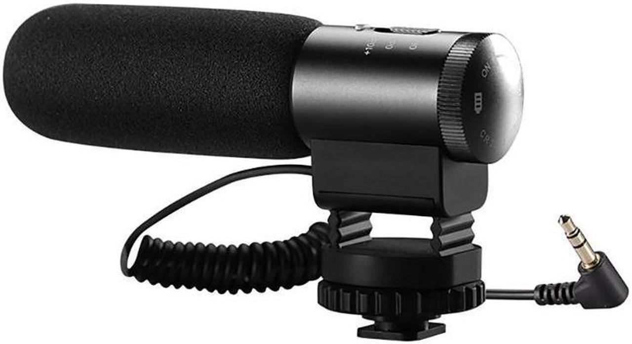 Camera External Stereo Video Recording Microphone For Interview For Nikon D7500/D7200/D5600/D5500/D5300/D3300/D810/D750