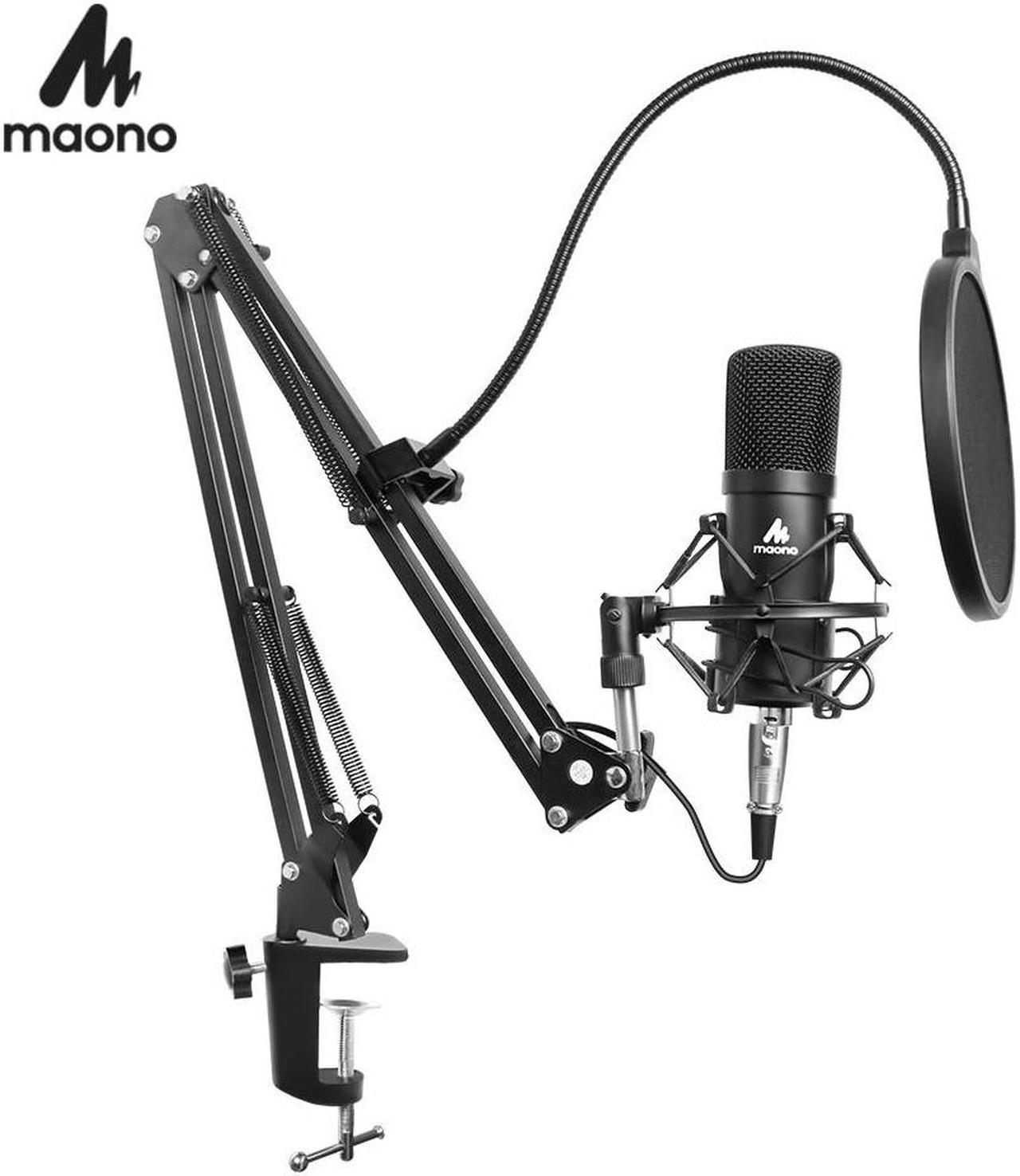 Professional USB Microphone Kit Condenser Microphone for Computer Audio Studio Vocal Rrecording Karaoke Mic