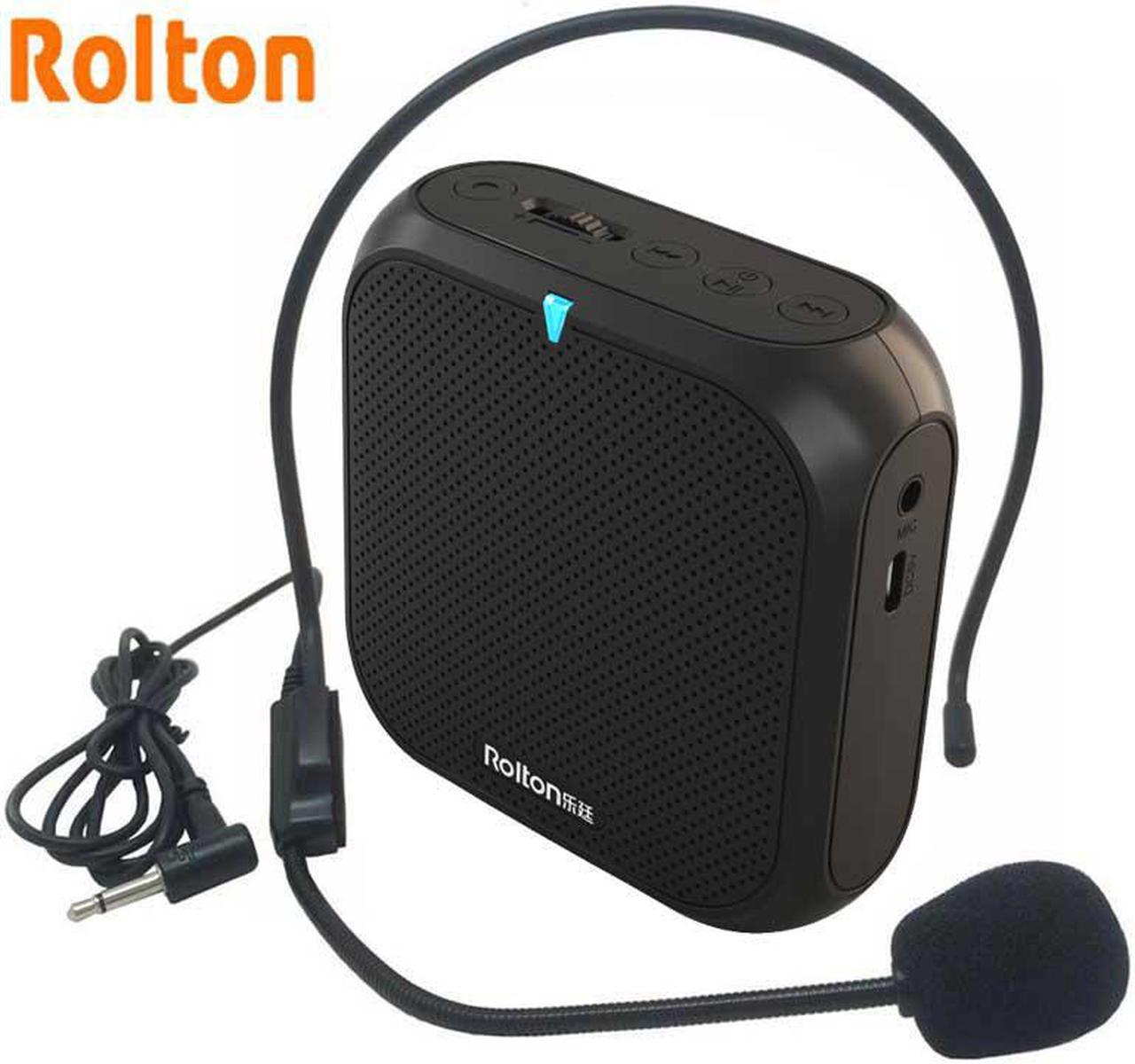 Rolton K400 Portable Voice Amplifier Megaphone Booster with Wired Microphone Loudspeaker Speaker  MP3 Teacher Training