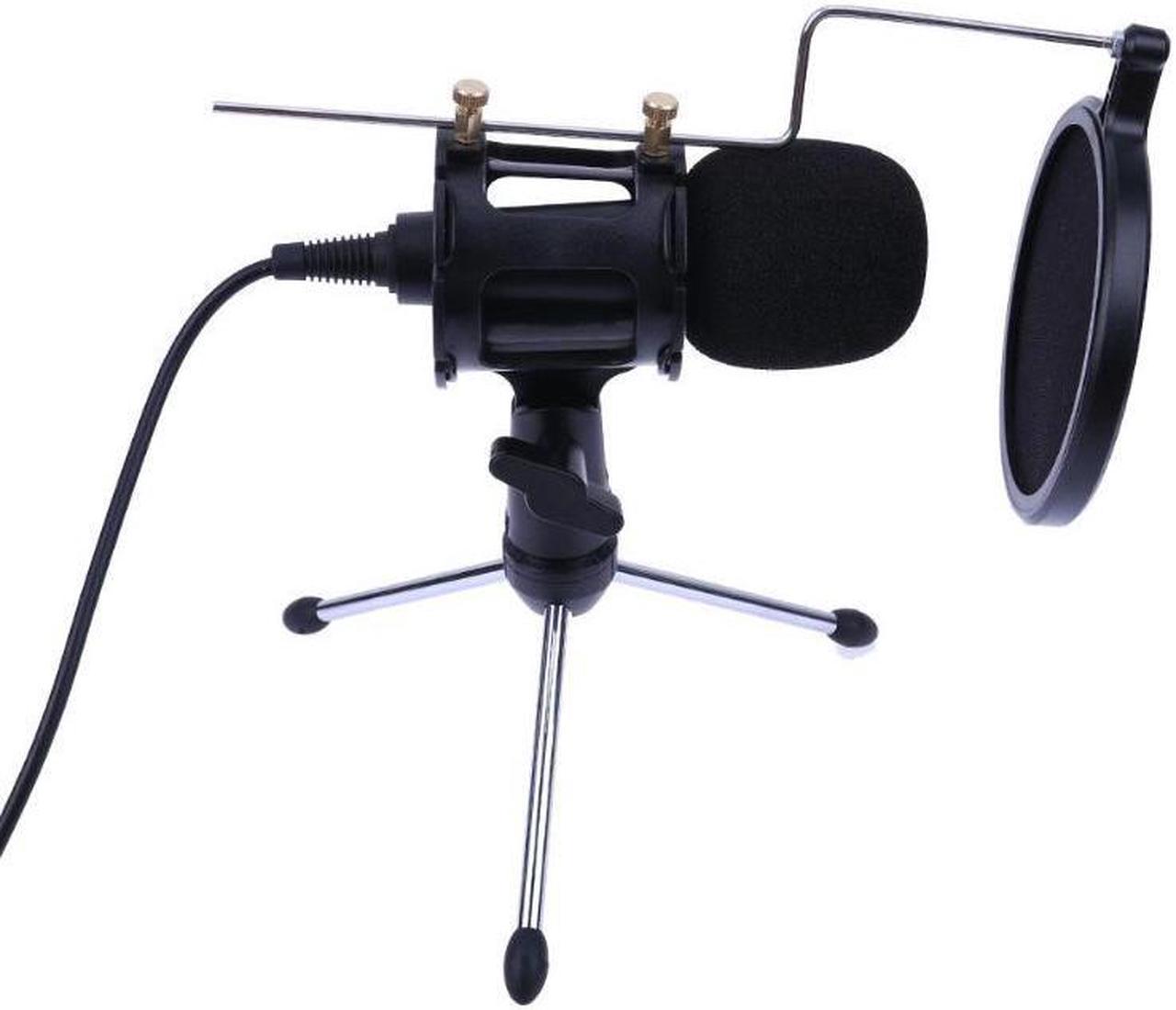 Professional Adjustable Desktop Condenser Microphone Stand Holder Tripod Set For Online Chatting,Onling Singing And Conference