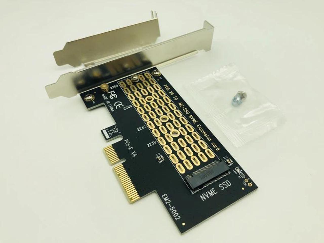 PCI-E PCI Express 3.0 X4 to M.2 NVMe M KEY NGFF SSD PCIE M2 Riser Card Adapter Support 2230 2242 2260 2280 Size