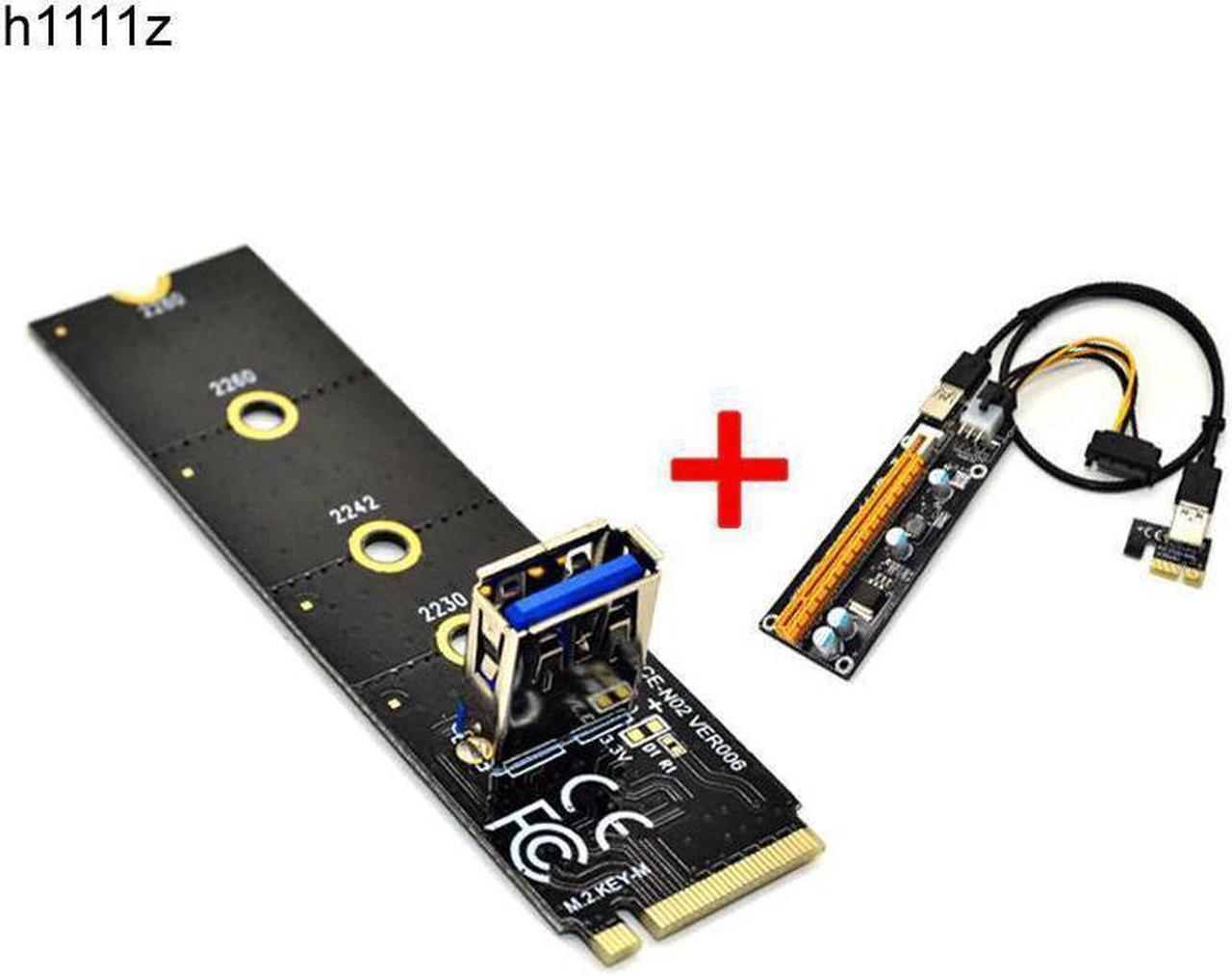 NEW NGFF M.2 to PCI-E X16 Slot Transfer Card Mining Pcie Riser Card Extension Cable for Miner Antminer