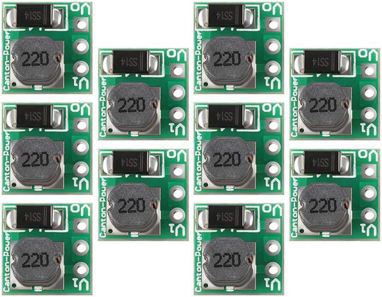 10 Pieces DC-DC Step Up Power Module Output Voltage 5V DC to DC Boost Converter 1.5V 1.8V 2.5V 3V 3.3V 3.7V 4.2V to 5V