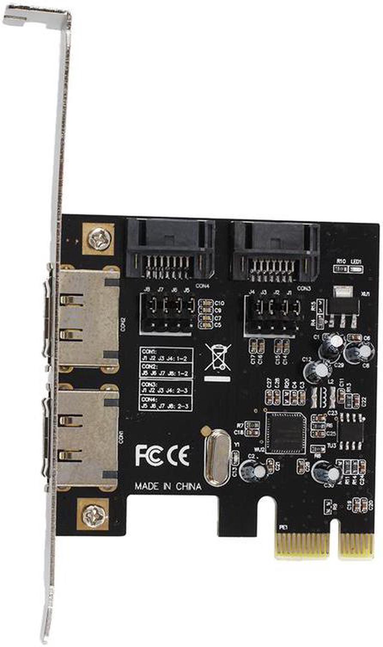 PCI-E PCI-Express to SATA 3.0 eSATA Adapter Converter Extension Card