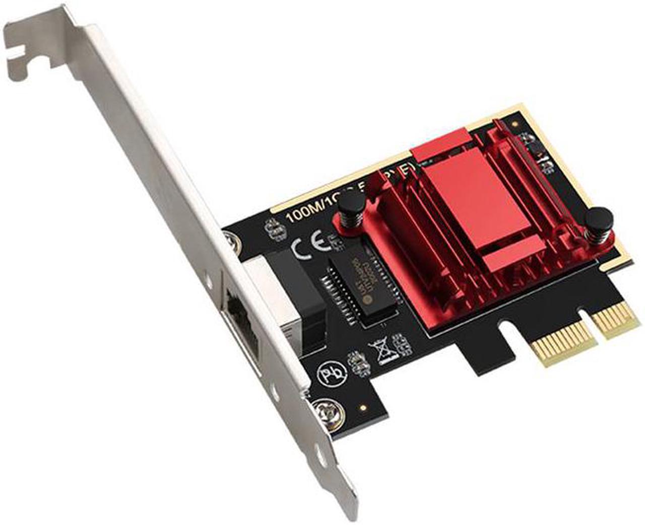 PCIE Card 2.5Gbps Gigabit Network Card 10/100/1000Mbps RTL8125B RJ45 Ethernet Network Card PCI-E Network Adapter