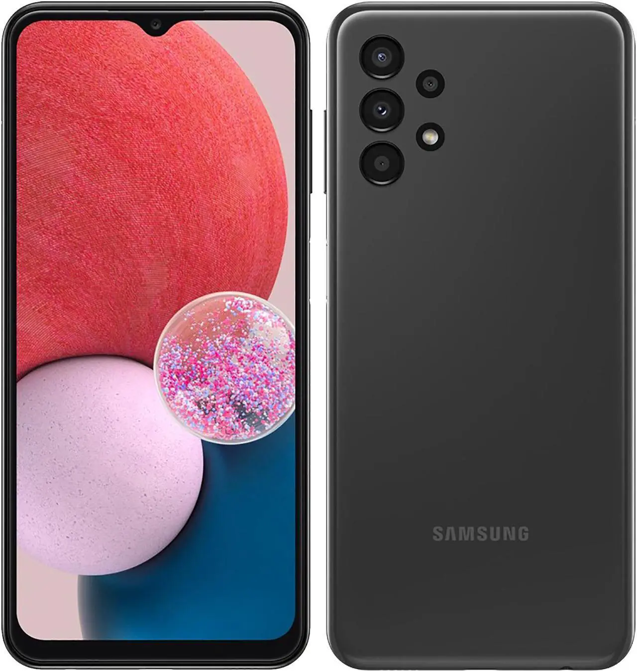 Samsung Galaxy A13 Dual-SIM 64GB ROM + 4GB RAM (GSM Only | No CDMA) Factory Unlocked 4G/LTE Smartphone (Black) - International Version