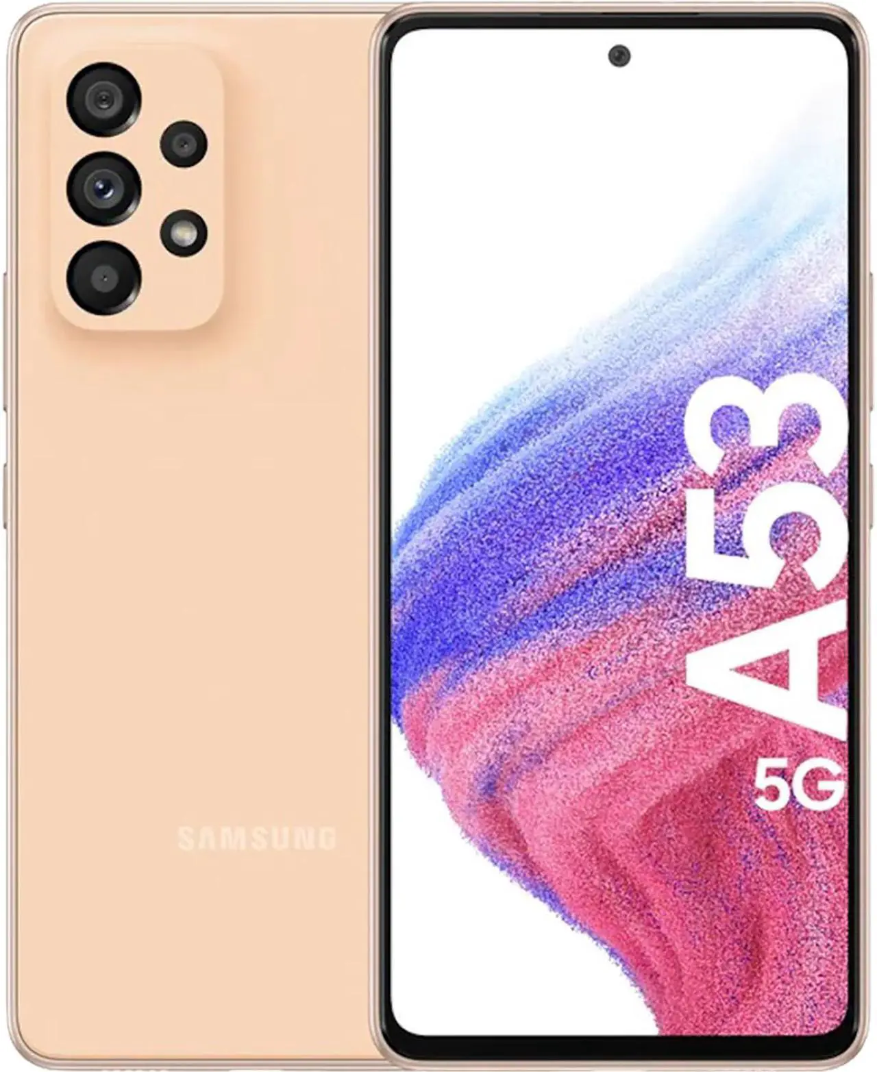 Samsung Galaxy A53 DUAL-SIM 128GB ROM + 6GB RAM (GSM only | No CDMA) Factory Unlocked 5G Smartphone (Awesome Peach) - International Version