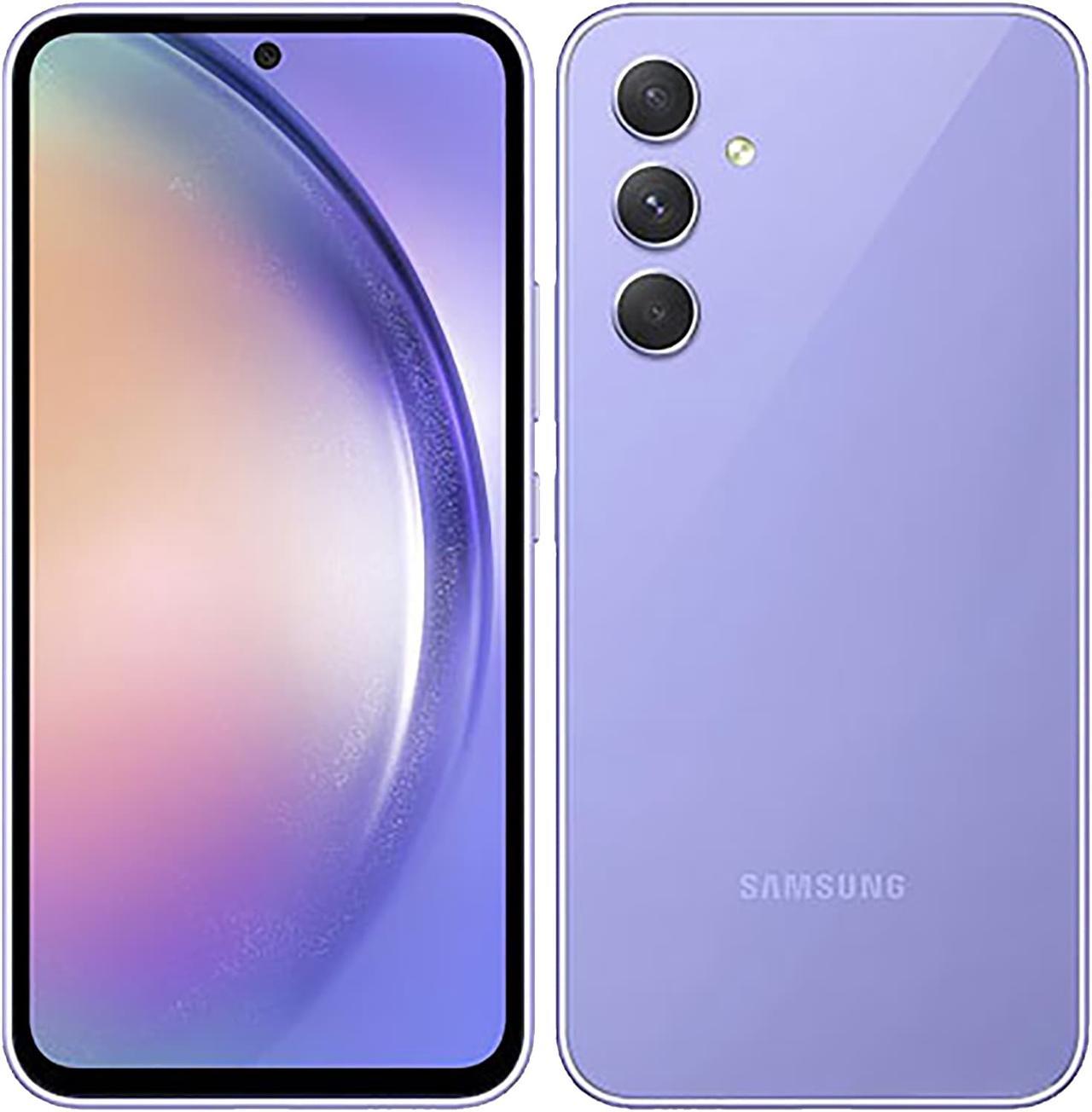 Samsung Galaxy A54 Dual-SIM 128GB ROM + 8GB RAM (Only GSM | No CDMA) Factory Unlocked 5G Smartphone (Awesome Violet) - International Version