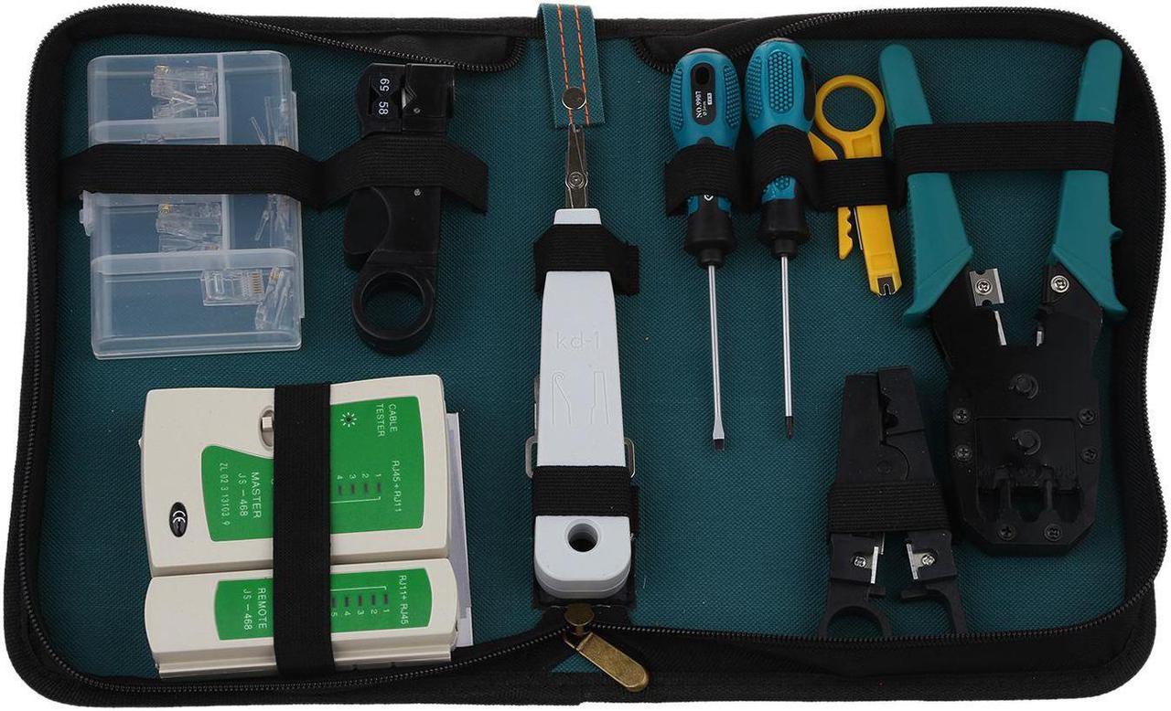 11 in 1 Professional Network Computer Maintenance Repair Tool Kit Toolbox