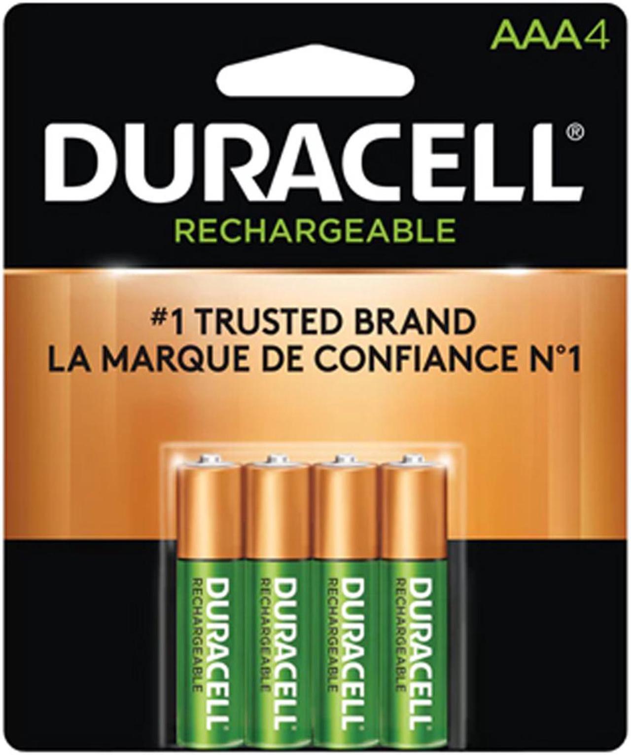 4 x AAA Duracell Rechargeable (DX2400) Batteries (900 mAh)