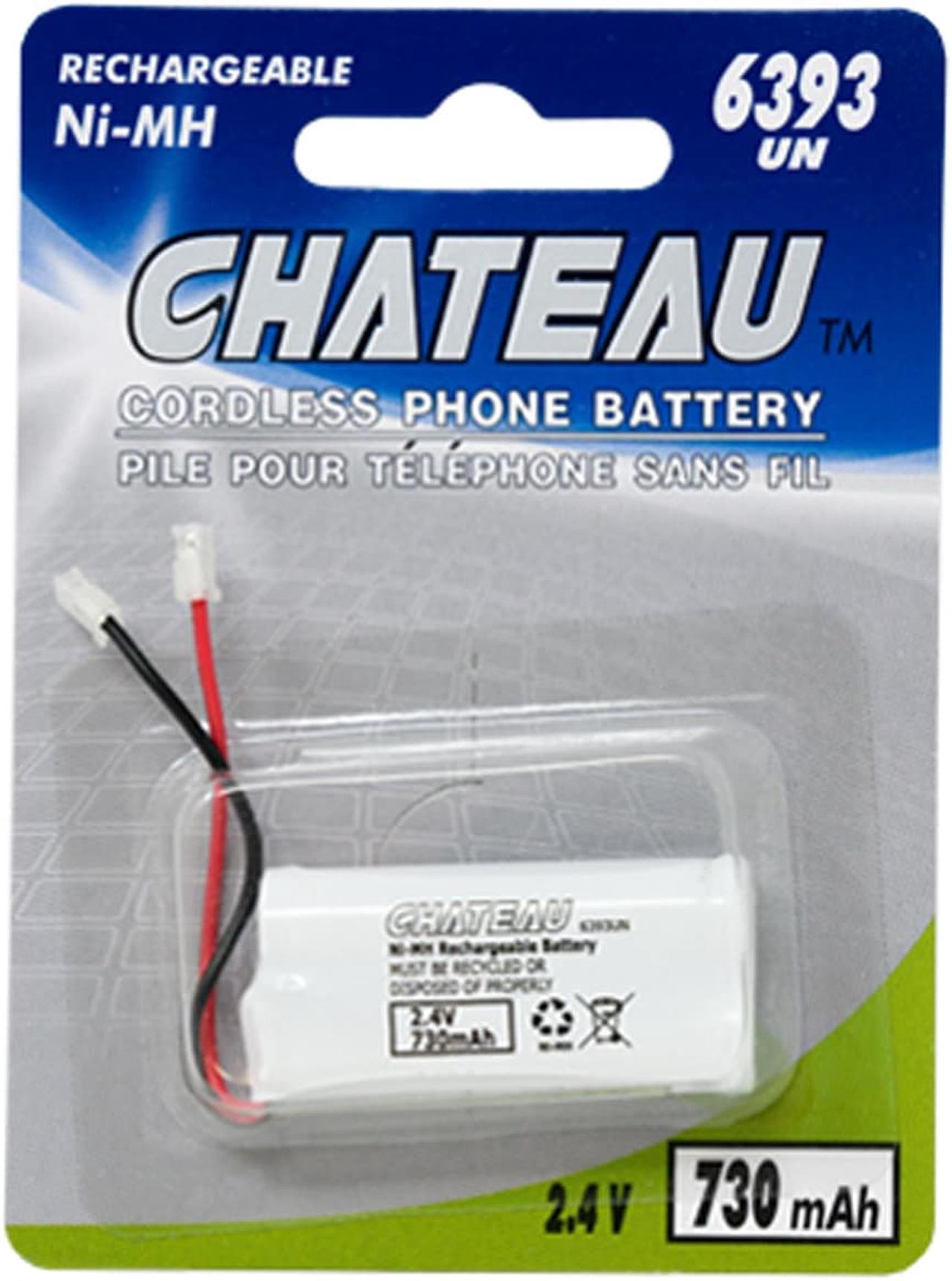 2 x 2.4 Volt NiCd 730 mAh Cordless Phone Batteries (6393 UN)