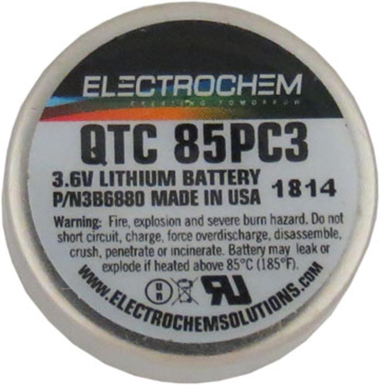 3.6V 1 Amp QTC85PC3 Electrochem Lithium Battery (3B6880)