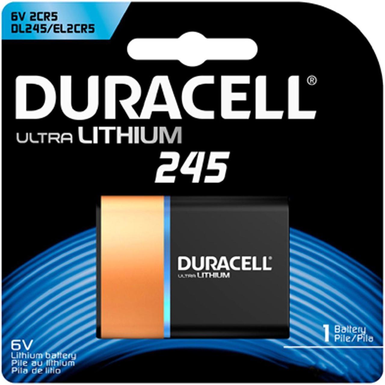 2CR5 Duracell Ultra 245 Photo Lithium Battery (On a Card)